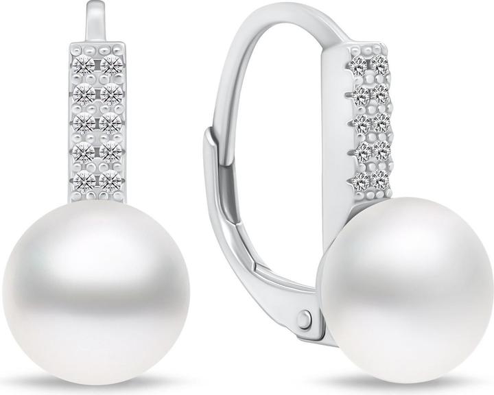 Immagine prodotto Brilio Argento - Incantevoli orecchini in argento con perle e zirconi EA94