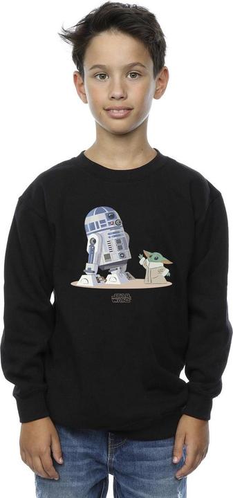 Immagine prodotto Star Wars The Mandalorian R2D2 And Grogu Felpa Ragazzi (152, 158)