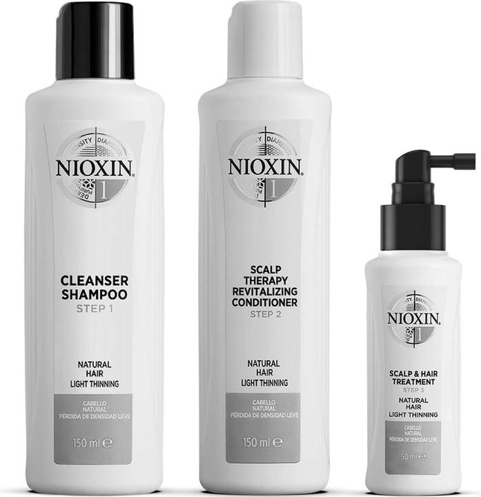 Produktbild Nioxin Starter Set 1, 2x/1x50ml (Flüssiges Shampoo, 350 ml)