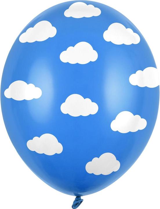 Produktbild Partydeco Luftballons Wolken Blau/Weiss Ø 30 cm, 6 Stück (6 x)