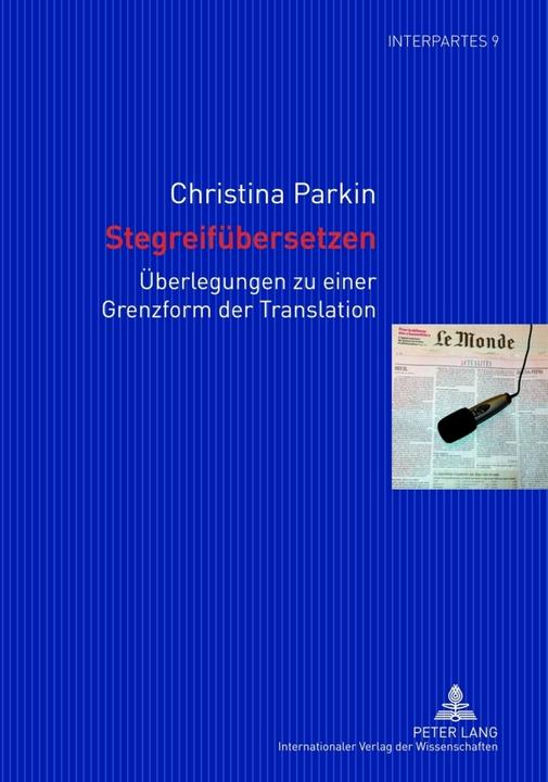 Produktbild Stegreifübersetzen (Deutsch, Christina Parkin, 2012)