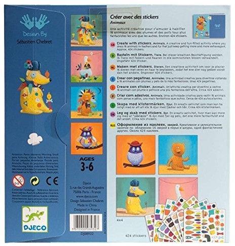 Immagine prodotto Djeco Adesivi e animali artigianali