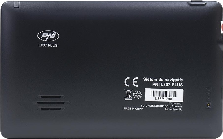 Produktbild PNI GPS-Navigationssystem L807 PLUS 7-Zoll-Bildschirm, 800 MHz, 256 MB DDR, 8 GB interner Speicher (7")