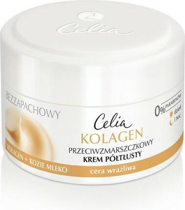 Actual product image Celia Collagen Anti-Wrinkle Cream Semi-Skimmed Face Goat Milk 50Ml (50 ml, 24h cream)