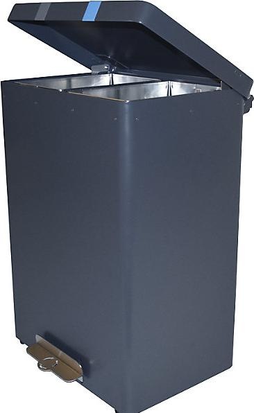 Produktbild ReinigungsBerater Mülltrennsystem RecycloKick 3 Mülltrenner 2 x 34 L graphit mit zwei Inneneimern, feuerfest, mit rob (68 l)