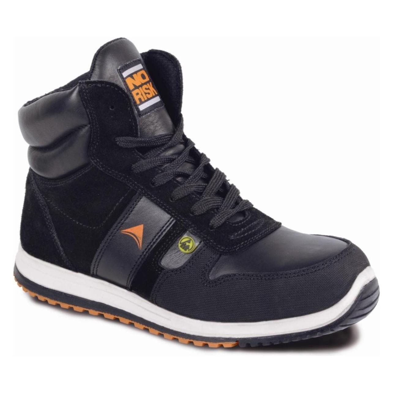 No Risk, Werkschoenen, Jumper Hoog S3 Esd Zwart - Maat 39 - 11.071.013.39 (S3, 39)