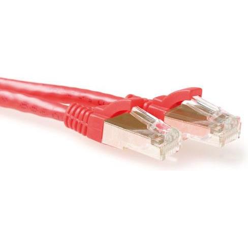 ACT Red 5 meter LSZH SFTP CAT6A patch cable snagless with RJ45 connectors CAT6A S/FTP LSZH SNG RD 5.00M (S/FTP, CAT6, 5 ...