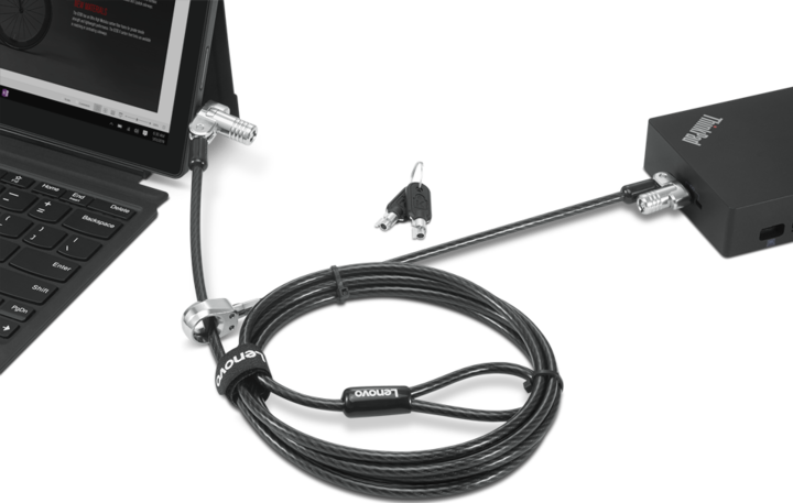 Actual product image Lenovo Kensington NanoSaver Double Head Cable Lock