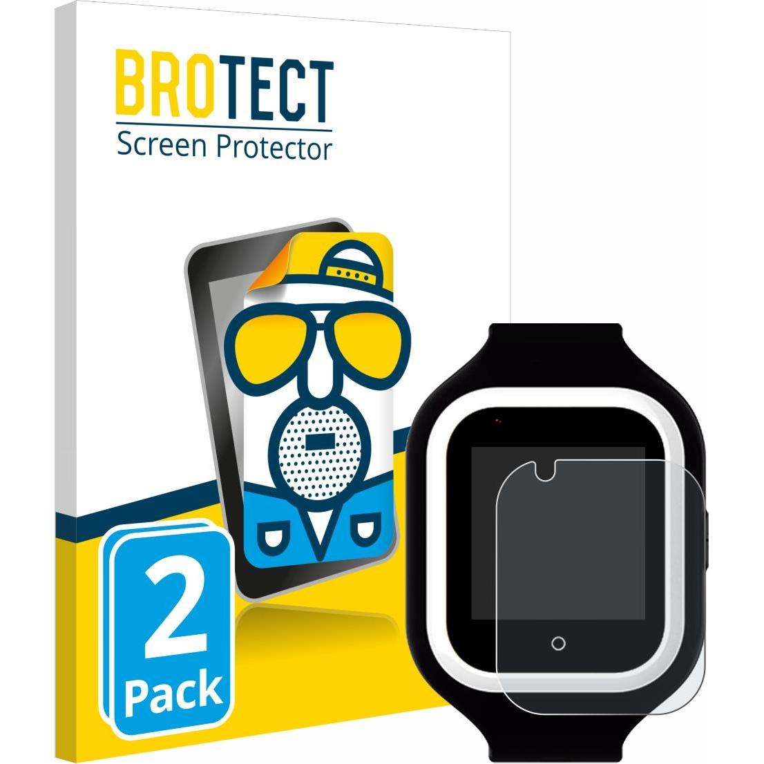 BROTECT Entspiegelungs-Schutzfolie Displayschutz Matt, Smartwatch Schutzfolie, Grau