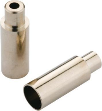 Jagwire BOT115-6 Tappi di chiusura aperti, 5mm Freno (4mm Fermacavi stradali), ottone, cromo (100pz)
