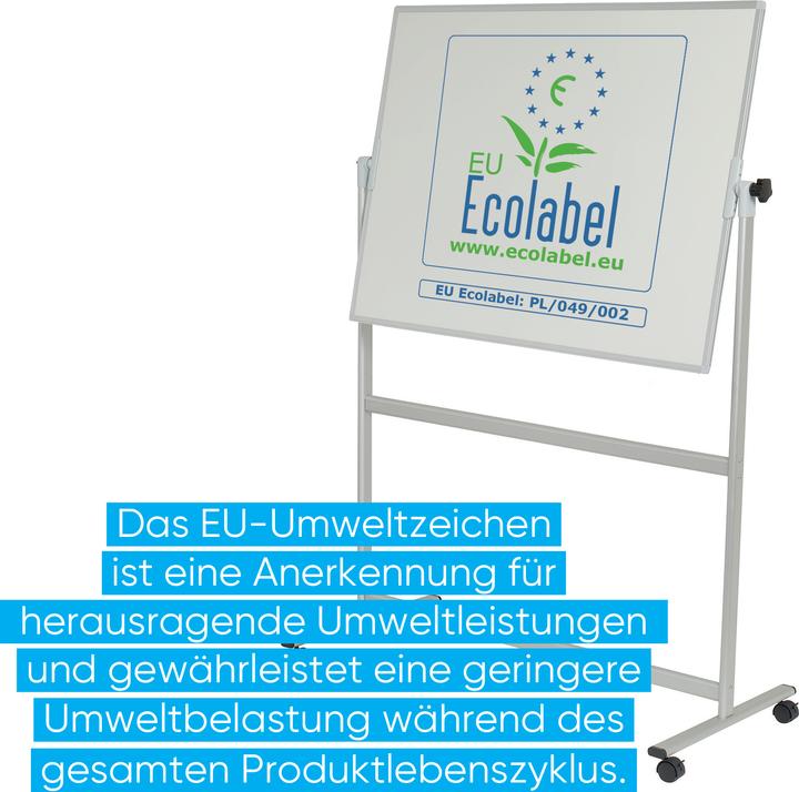 Produktbild Franken Whiteboard Mobil mit Drehfunktion U-Act!Line Stahl (150 x 100 cm)