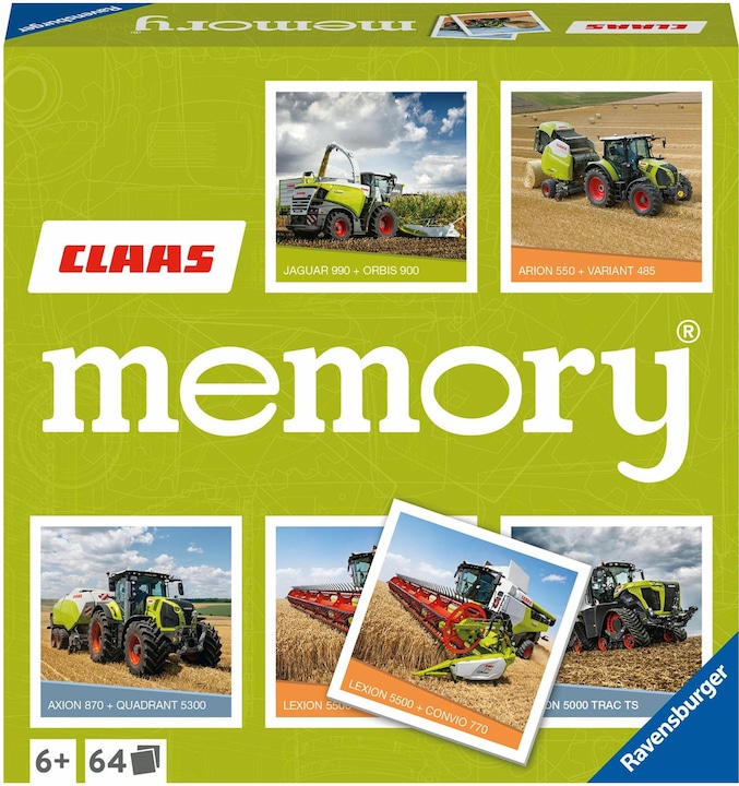 Produktbild Ravensburger Memory Claas (Italienisch, Englisch, Niederländisch, Französisch, Deutsch, Portugiesisch, Polnisch)