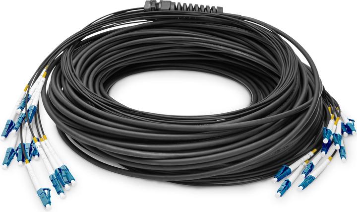 Actual product image Digitus Pre-assembled Fiberglass Universal Breakout Cable, Multi Mode OS2, 12 Fibers, LC/UPC - LC/UPC (LSOH, 30 m)