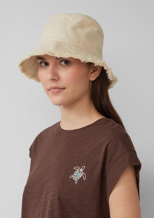Produktbild S.Oliver Hut Bucket-Hat aus Canvas mit Fransen (One Size)