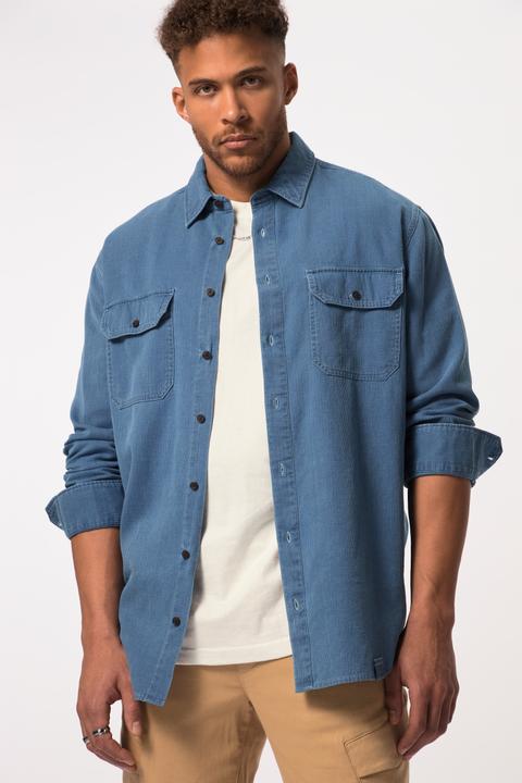 Produktbild Sthuge Jeansoptik-Hemd, Langarm, Kentkragen, Modern Fit (XXL)