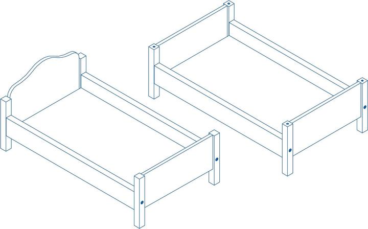 Produktbild Roba Puppenetagenbett
