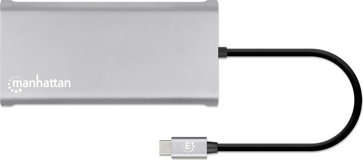 Produktbild Manhattan USB-C PD 12-in-1-Dockingstation mit MST für drei HDMI-Monitore (USB-C, 1 Ports)