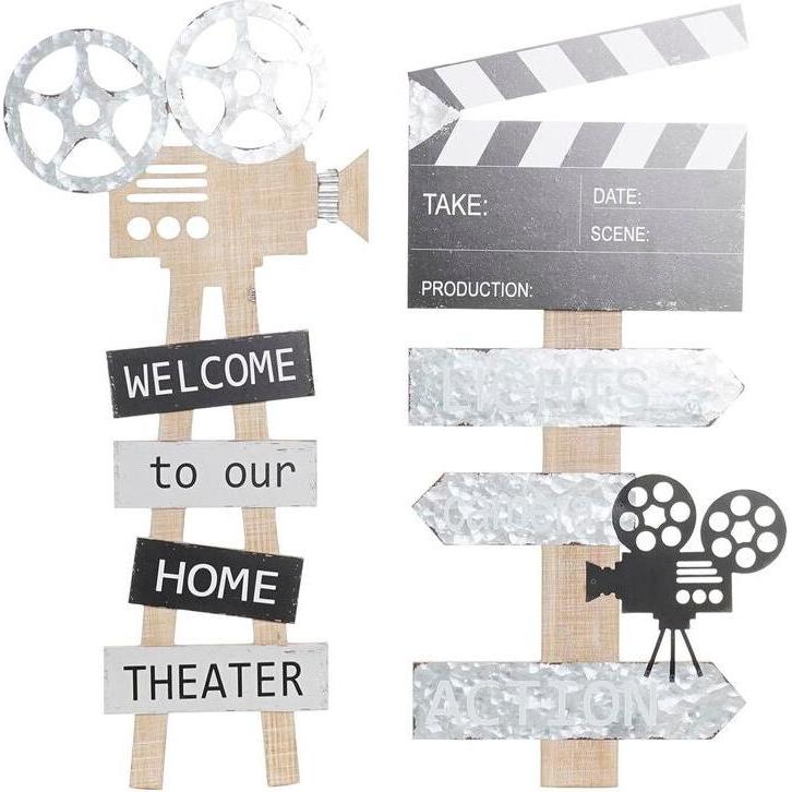 DKD Home Decor, Decorazione murale, Wall Decoration 32 x 2 x 70 cm Black Grey Vintage (2 Units)