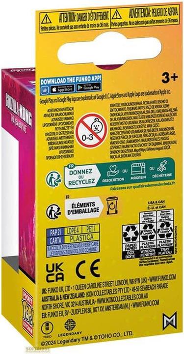 Image du produit Funko Godzilla vs. Kong 2 POP! porte-clés vinyle 4 cm Kong w/Mechanical Arm Display (1)