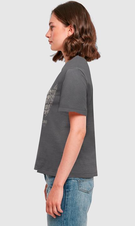 Produktbild Merchcode Ladies Leopard Heart Everyday Tee - 193473 (S)