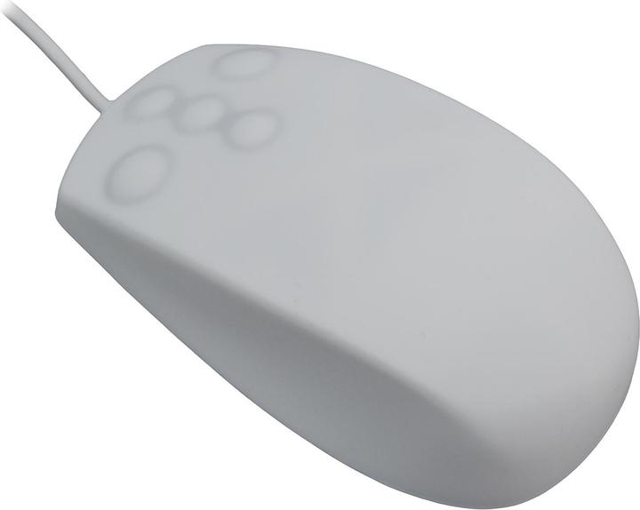 MCL MCL-SAMAR Souris optique étanche silicone - Blanc (Cable)