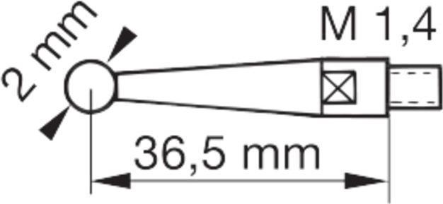 Productafbeelding Tesa Technology TAST hefboommeter 0, 01 mm verdeling, 28 mm diameter in foedraal 1810007