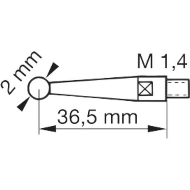 Thumbnail - Tesa, Längenmesswerkzeug, TAST Fühlhebelmessgerät 0, 01 mm Abl., 28 mm Durchmesser in Etui 1810007 (mm)