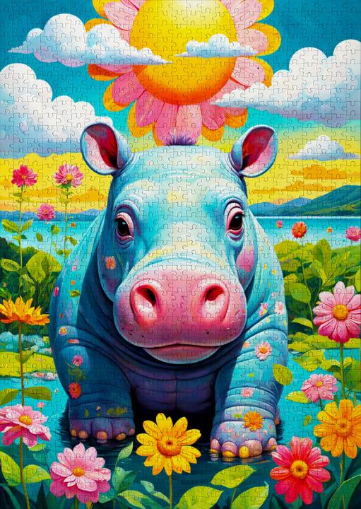 Produktbild Enjoy Puzzle Puzzle 1000 Teile - Sunny Hippo (1000 Teile)