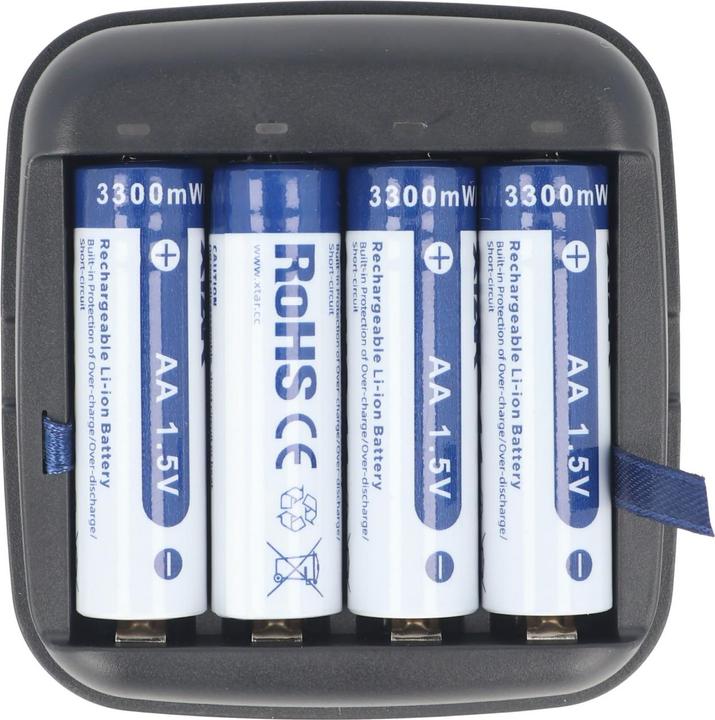 Immagine prodotto Xtar Caricatore BC4 per batterie Li-Ion 1.5V e NiMH 1.2V AA AAA (AA, AAA, Batteria + Caricabatterie)
