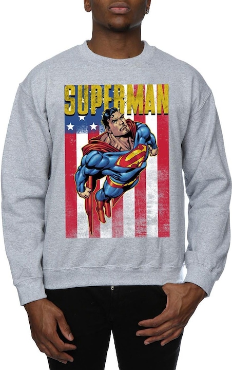 Actual product image Superman Mens Flight Sweatshirt (L)