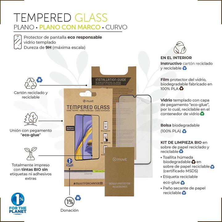 Actual product image Muvit For Change Verre Trempe Iphone 13 Pro Max (Apple iPhone 13 Pro Max)