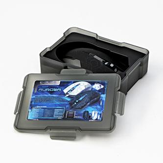 Actual product image Blue Auroza Hexagon Mouse (EMS636BKCA-IU) (Cable)