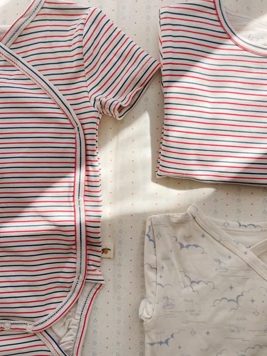 Produktbild Konges Slojd Basic Kurzarm Body Stripe Tricolore (80)