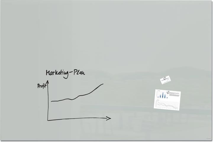 Image du produit Sigel Tableau magnétique en verre Artverum 180,0 x 120,0 cm gris (180 x 120 cm)