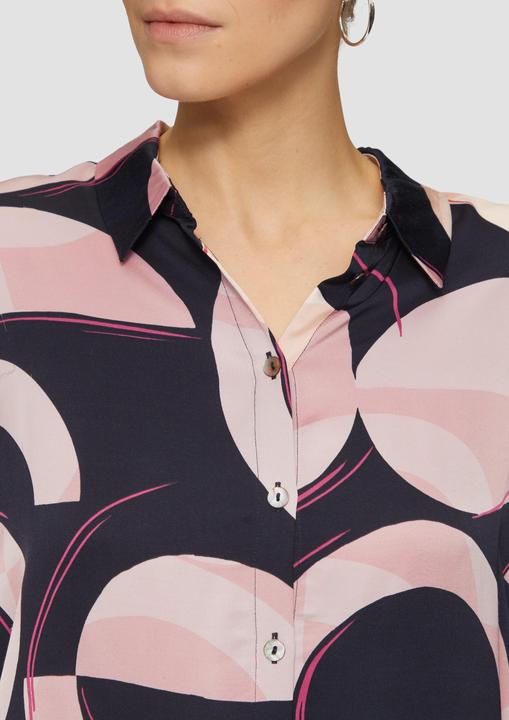 Immagine prodotto S.Oliver Bluse Satinierte Longbluse mit Falten-Details (36)