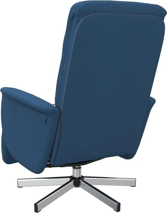 Produktbild VidaXL Massagesessel mit Fussteil Blau Stoff,Farbe: Blau,Material