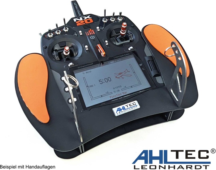 Produktbild AHLtec Senderpult Spektrum NX20 Black mit Standard Senderpultbügel, ohne Handauflagen