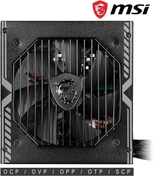 Produktbild MSI MAG A650BNL 650 Watt ATX 80+ Bronze Netzteil 120mm Lüfter (650 W)