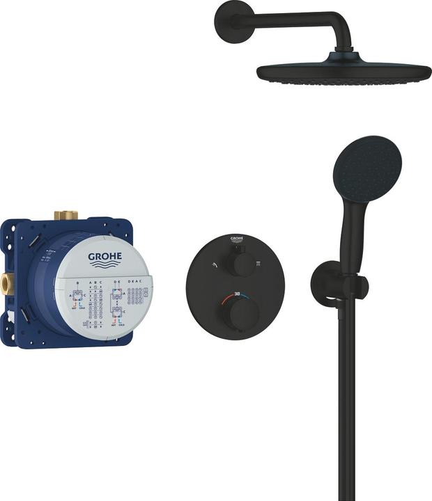 Grohe Precision Thermostat Unterputz-Duschsystem mit Vitalio Start 250 Kopfbrause und Vitalio Start 110 Ha