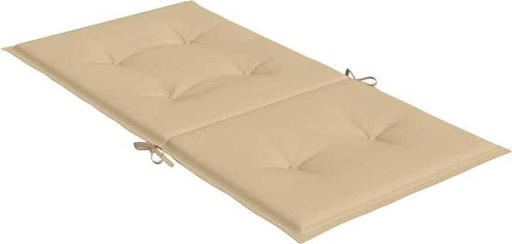 Actual product image vidaXL Low backrest cushions 4 pcs. fabric (100 x 50 x 4 cm)
