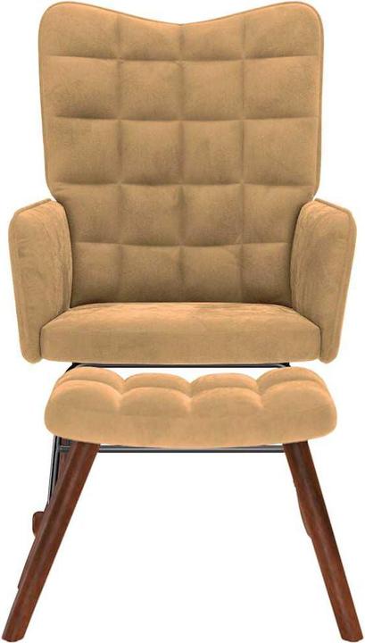 Immagine prodotto vidaXL Schaukelstuhl mit Hocker