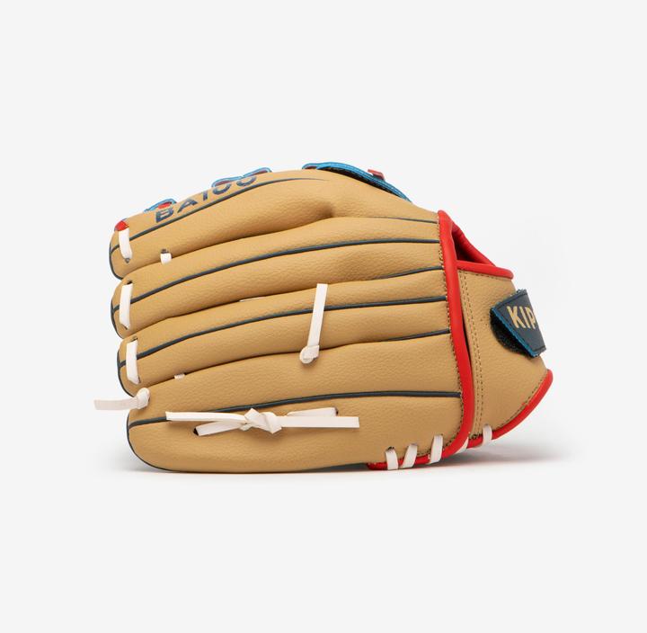 Produktbild Kipsta Kinder Baseball Handschuh Rechtswerfer - BA100 blau/beige (10.50")