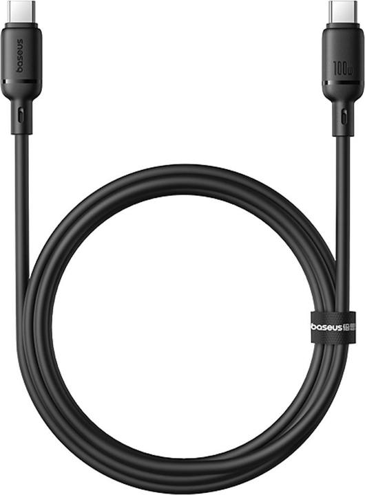 Actual product image Baseus Silky Series charging cable Type-C 100W 1m black (1 m, 100 W)