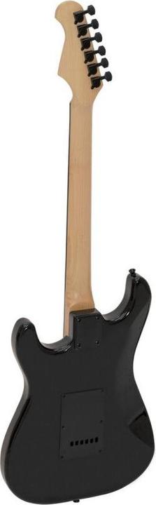 Actual product image Dimavery ST-312 electric guitar, black/black (Electric guitar)