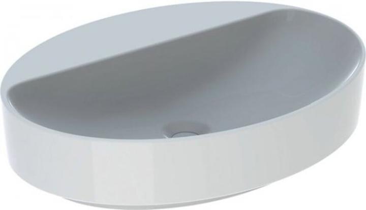 Produktbild Geberit VariForm Aufsatzwaschtisch oval, 600x450mm, mit Hahnloch, ohne Überlauf (984 mm, 600 mm)