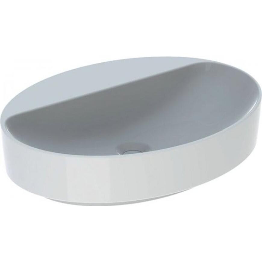 Thumbnail - Geberit, Waschbecken, VariForm Aufsatzwaschtisch oval, 600x450mm, mit Hahnloch, ohne Überlauf (585 mm, 195 mm)