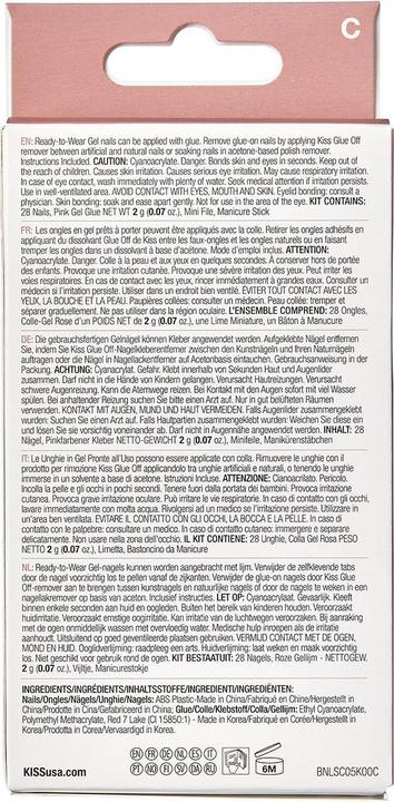 Produktbild KISS Bare but Better (Kunstnägel, Nude Drama)