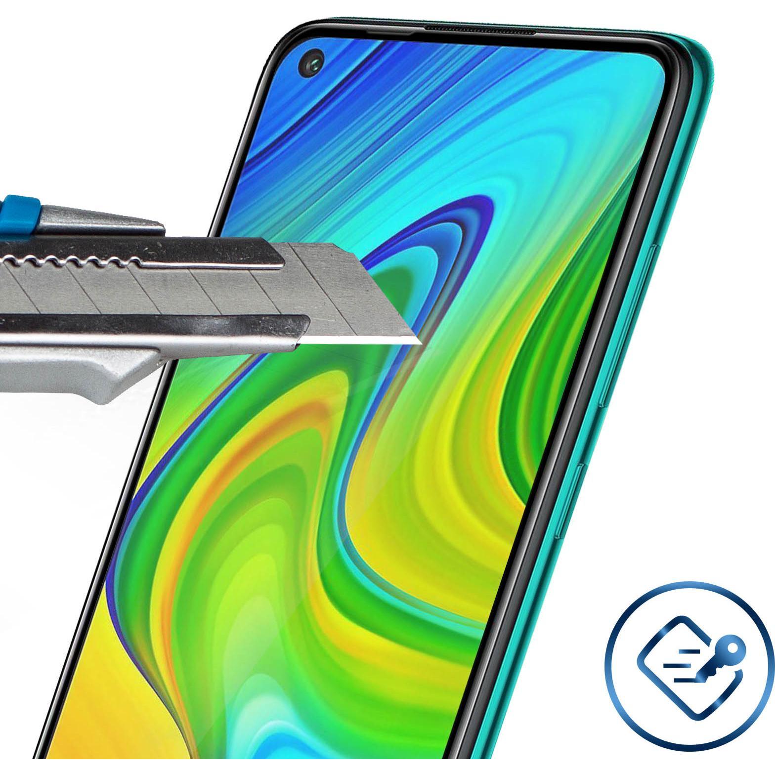 Thumbnail - Avizar Panzerglas, Glas Schutzfolie, Schutzglas (1 Stück, Xiaomi Redmi Note 9), Smartphone Schutzfolie, Schwarz