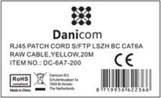 Produktbild Dsit CAT 6a Netzwerkkabel LSOH (S/FTP, CAT6a, 20 m)