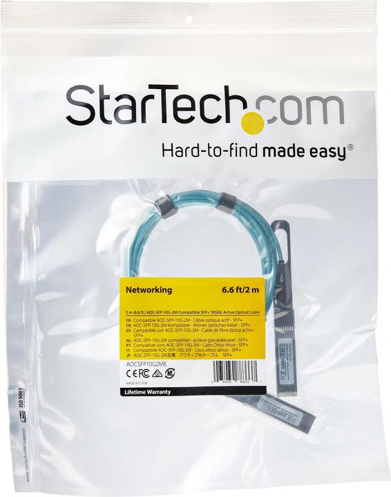 Image du produit StarTech Dell EMC AOC-SFP-10G-2M Câble optique actif SFP+ compatible -